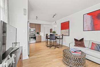 Living room with coffee table